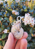 Opalised Ammonite Necklace