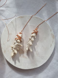 Coral Threaded Earrings